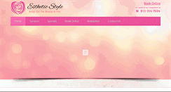 Desktop Screenshot of estheticstyle.us